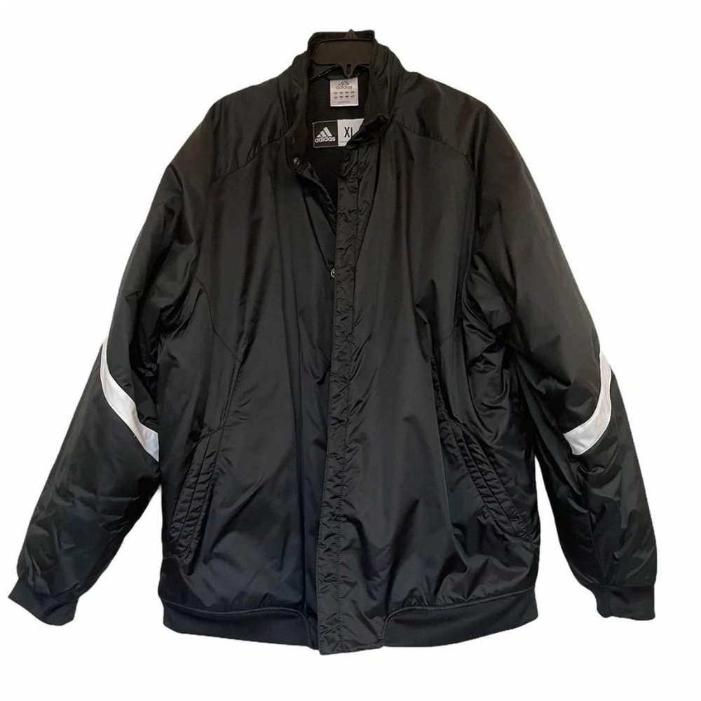 Adidas men black stadium jacket XL
